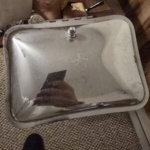 Vintage Irvinware Silent Butler or Crumb Catcher for Crumbs or Ashes Stainless